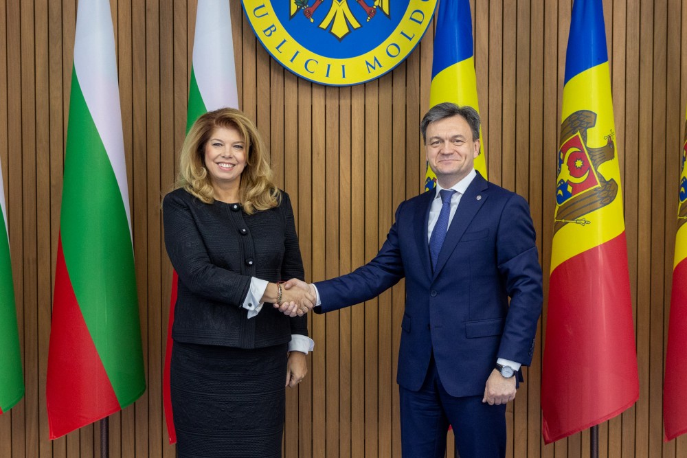 Consolidarea parteneriatelor în economie, educație, turism și energie, abordate la întrevederea dintre Dorin Recean cu vicepreședinta Bulgariei, Iliana Iotova
